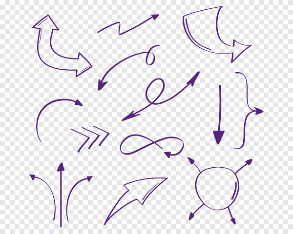 Стрелка нарисованная