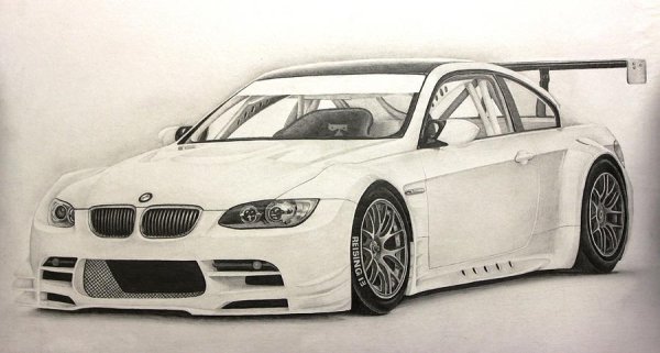 BMW m3 GTR рисунок