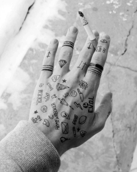 Распечатка ногтей для рисования