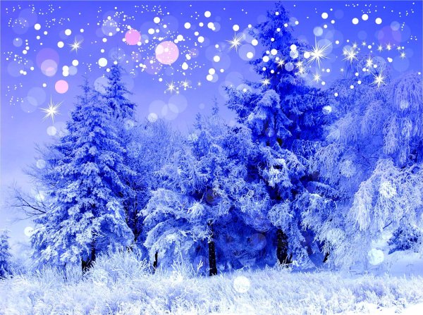 Зима картины Боба Росса