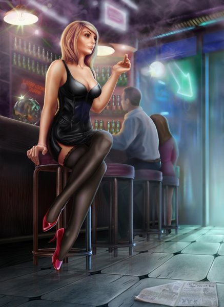 Девушка панк арт