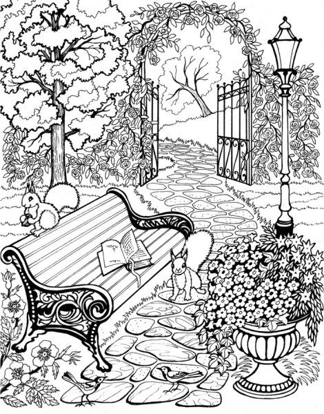 Природа в городе рисунок