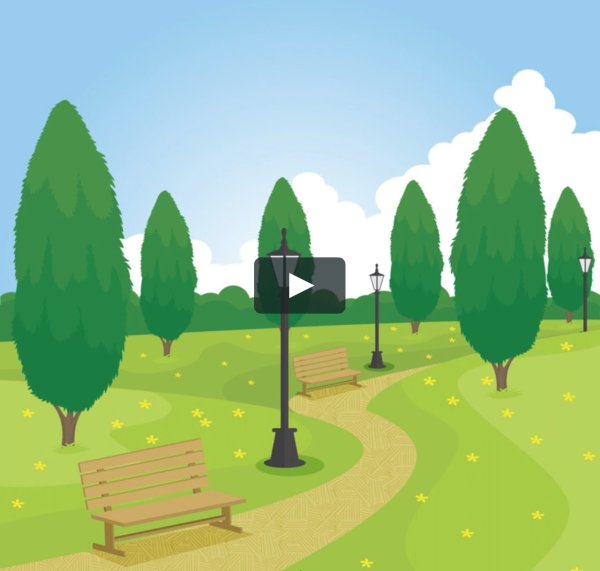 Иллюстрации парков скверов