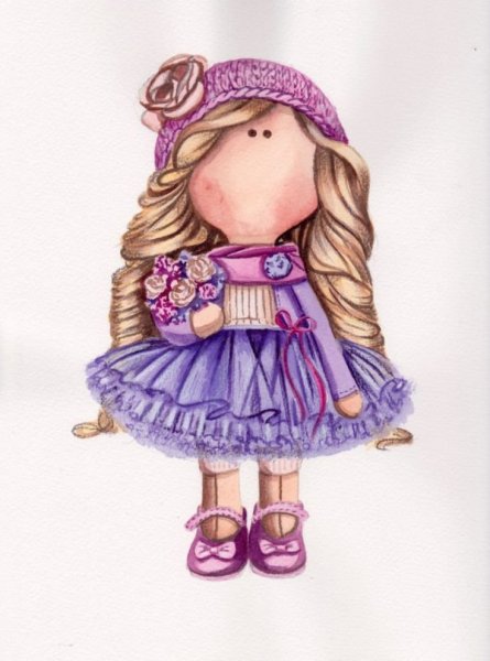 Мультяшная девочка