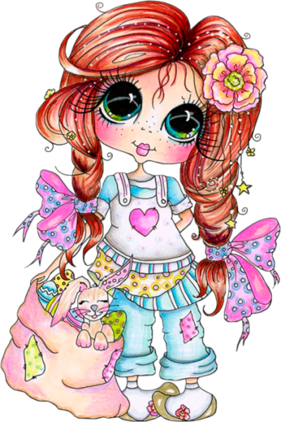 Милые куколки на открытках