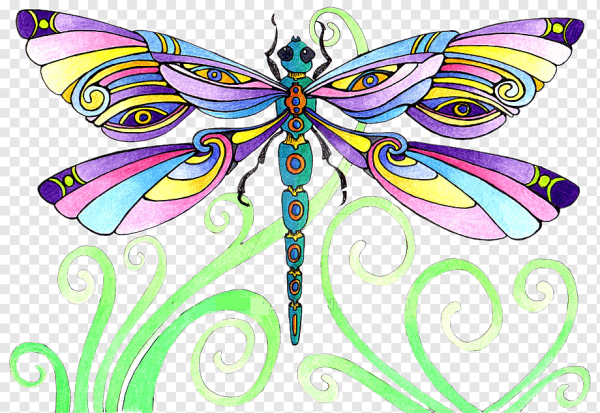 Стилизация насекомых в цвете