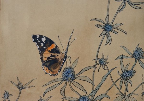 Стилизованные насекомые в цвете