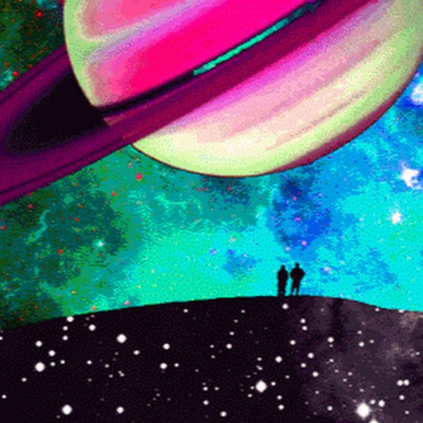 Сатурн красками