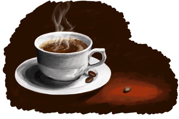 Чашка кофе рисунок