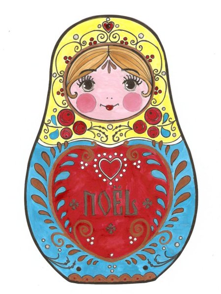 Матрешка рисунок