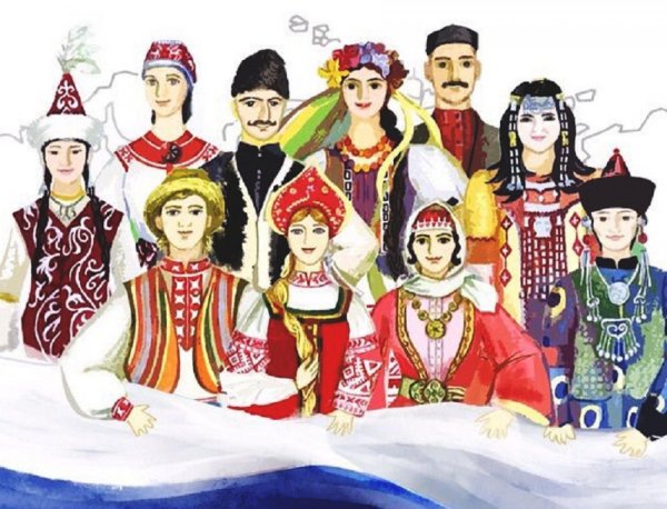 Рисование на тему Дружба народов