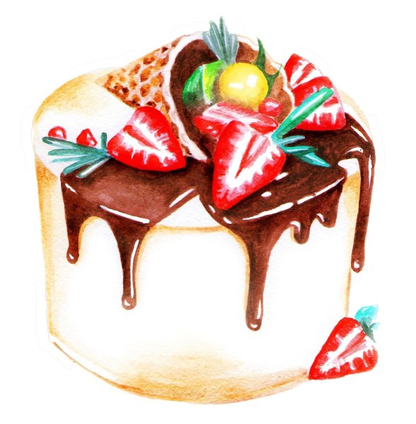 Тортик иллюстрация