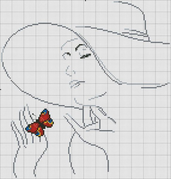 Контурная вышивка