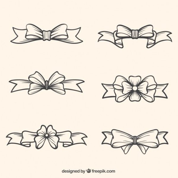 Бантик эскиз
