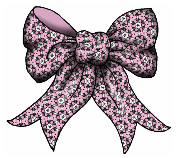 Бантик от подарка вектор