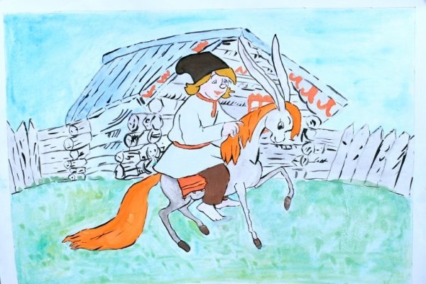 Рисунок на тему конек горбунок