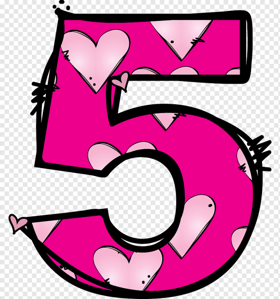 Цифра 5 в стиле ЛОЛ