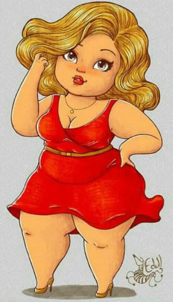 Красивые полные девушки мультяшки