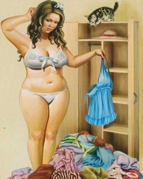 Картины с пышными женщинами