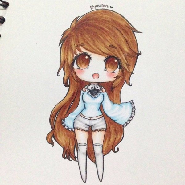 Милые девочки для срисовки