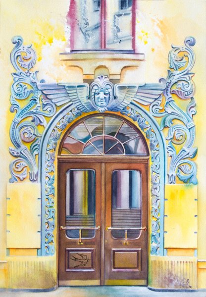 Рисунки акварелью