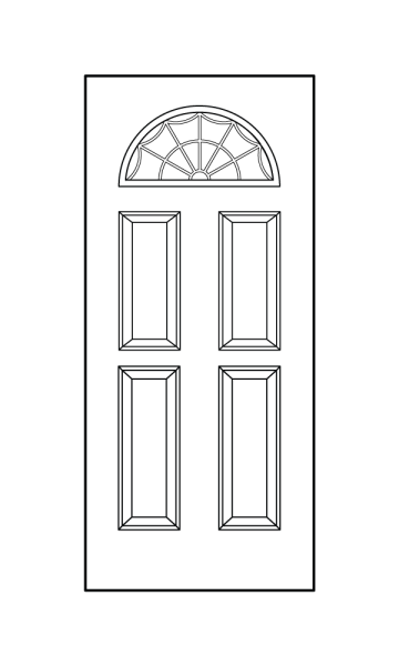 Сказочная дверь на прозрачном фоне