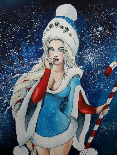 Снегурочка рисунок