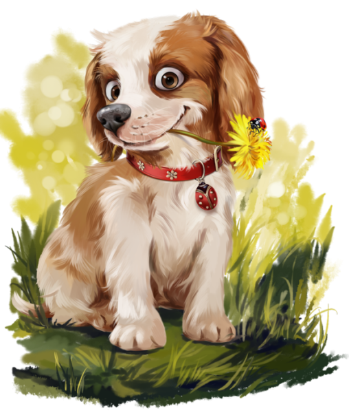 Щенок рисунок