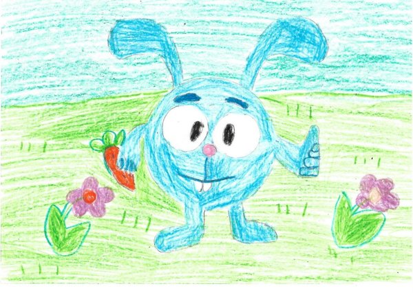 Детские рисунки Смешарики