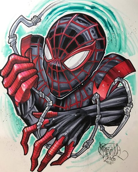 Тату Майлз Моралес