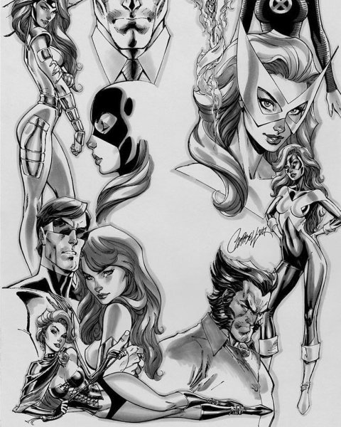 Скотт Кэмпбелл рисунки Марвел