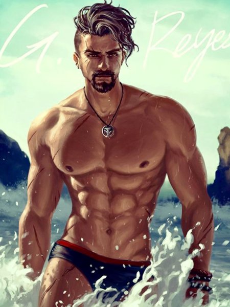 Виктор Ван арт вампир брюнет