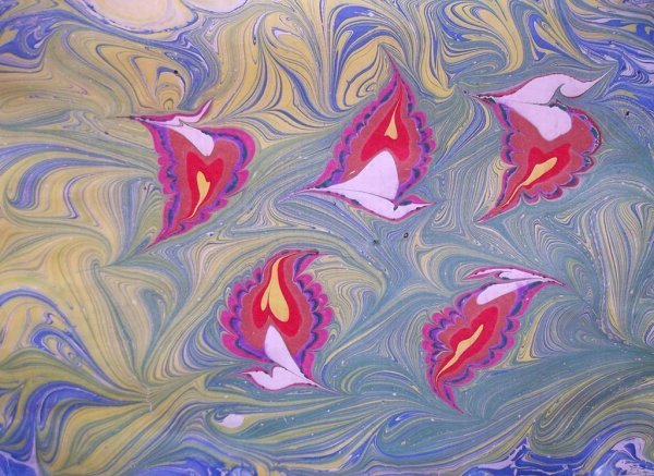 Рисование на воде эбру