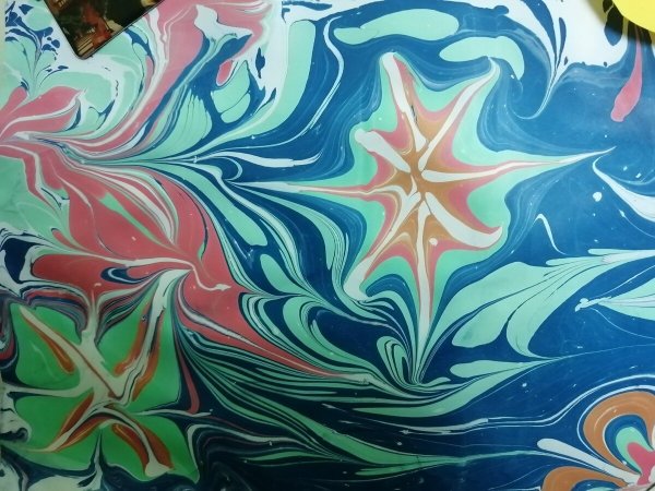 Техника эбру рисование на воде