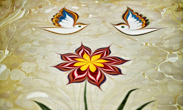 Марблинг рисование на воде