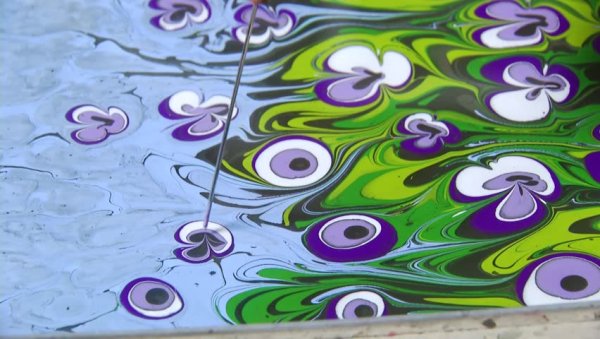 Звёздная ночь Ван Гог эбру