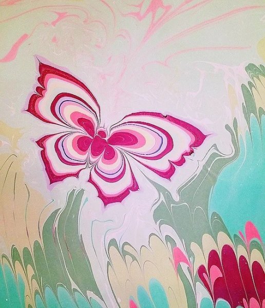 Рисование в стиле эбру