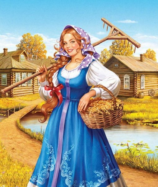 Девушка с коромыслом