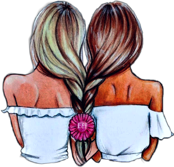 Подружки рисунок
