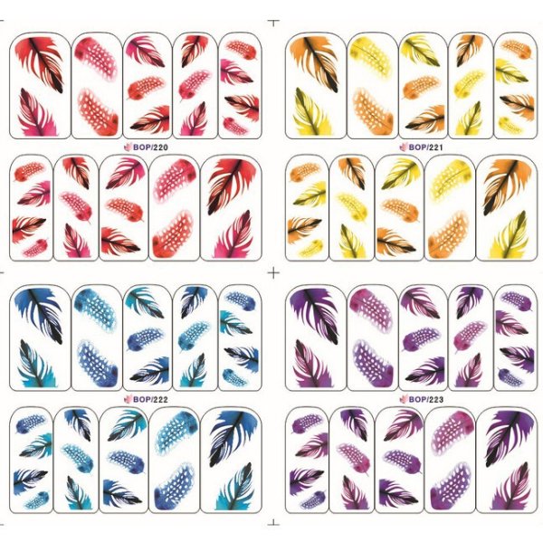 Ногти бумажные наклейки