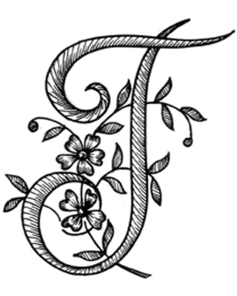 Расписная буква г