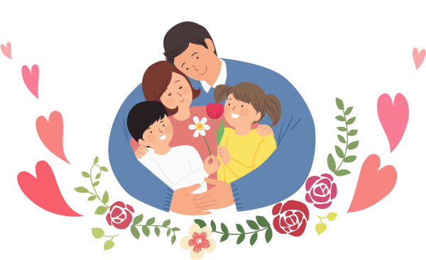 Стилизованная семья