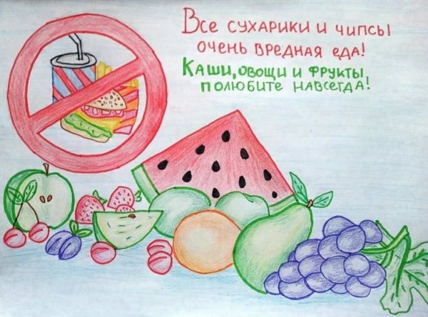 Рисунок по здоровому питанию