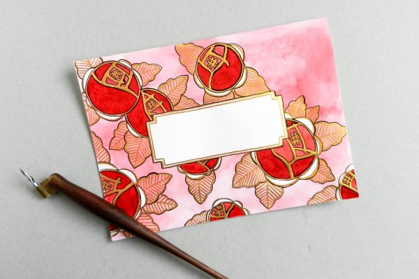 Разрисовать конверт