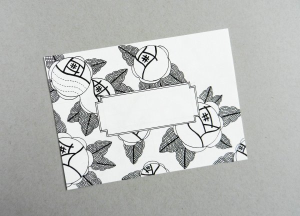 Украшения для конверта чб