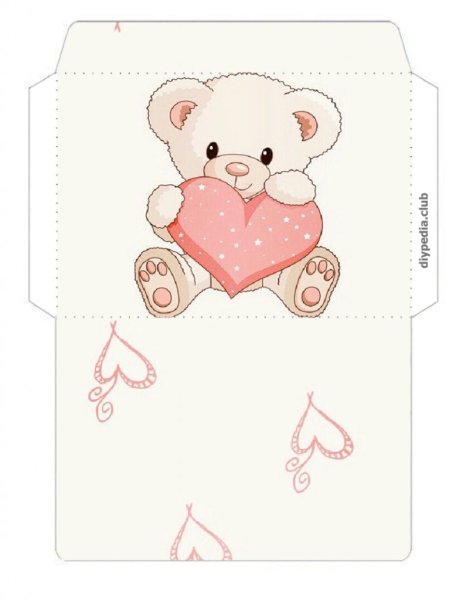 Красивый конверт печать