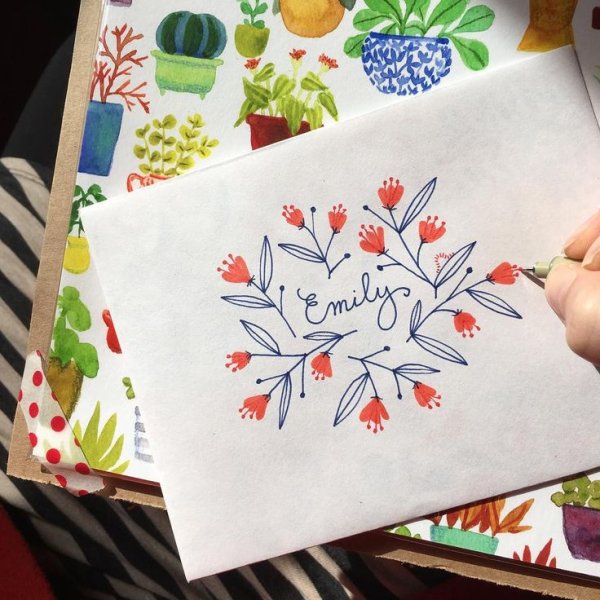 Разрисовать конверт