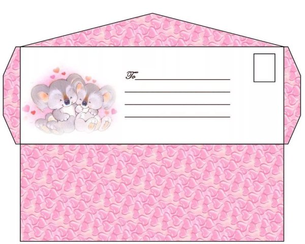 Красивые конверты для распечатки