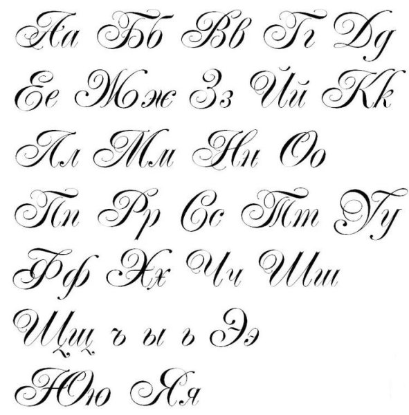 Красивые прописные буквы