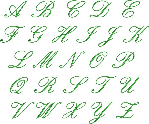 Красивое написание букв